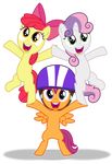  absurd_res alpha_channel apple_bloom_(mlp) cute cutie_mark_crusaders_(mlp) equine female feral friendship_is_magic group hi_res horn horse mammal masemj my_little_pony pegasus pony scootaloo_(mlp) sweetie_belle_(mlp) unicorn wings young 