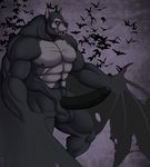  abs anthro areola balls bat biceps big_balls big_muscles big_penis black_fur black_nipples black_nose black_penis black_theme black_tongue claws erection fangs feral front fur glowing glowing_eyes grey_fur huge_muscles humanoid_penis leaking male mammal monster muscles nipples nude open_mouth pecs penis precum presenting pubes realistic_wings rodent solo standing teeth uncut vamplust vein veiny_penis wings 