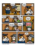  2013 animal_crossing awkwardzombie booker_(animal_crossing) canine cat comic dog feline human kabuki_(animal_crossing) katie_tiedrich male mammal nintendo video_games 