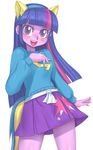  anthro blush clothing equestria_girls female friendship_is_magic hair hoihoi human humanized long_hair looking_at_viewer mammal my_little_pony plain_background pose purple_eyes purple_hair skirt solo twilight_sparkle_(eg) twilight_sparkle_(mlp) white_background 