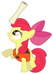  absurd_res alpha_channel amber_eyes apple_bloom_(mlp) cute equine female feral friendship_is_magic hair hi_res horse mammal map masemj my_little_pony pony red_hair smile young 