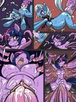  abdominal_bulge anal anal_penetration anthro anthrofied blue_fur blush breasts comic cum cum_inflation duo equine excessive_cum female friendship_is_magic fur hair horn horse inflation mammal mirapony my_little_pony nipples one_eye_closed penetration pony purple_eyes purple_fur purple_hair pussy tentacles trixie_(mlp) twilight_sparkle_(mlp) two_tone_hair unicorn vaginal vaginal_penetration 
