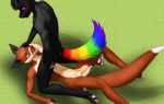 canine gay inazuma_okami kangaroo male marsupial oral rainbow_tail ryotsuke wolf 
