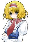  alice_margatroid bad_id bad_pixiv_id blonde_hair blue_eyes crossed_arms hairband nanase_nao short_hair solo touhou 