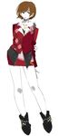  artist_request cigarette jacket meiko red safety_pin short_hair skirt smoking solo vocaloid 