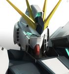  close-up glowing glowing_eyes gundam mecha no_humans nu_gundam portrait raybar 