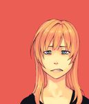 annoyed aqua_eyes highres long_hair mustard_seeds orange_hair original solo yuuji_(and) 