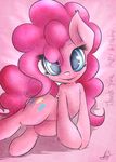  cutie_mark equine female feral friendship_is_magic fur hair horse kyodashiro long_hair looking_at_viewer mammal my_little_pony pink_fur pink_hair pinkie_pie_(mlp) pony smile solo 