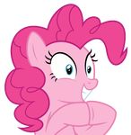  alpha_channel animated blue_eyes equine female feral friendship_is_magic hair horse mammal masemj my_little_pony pink_hair pinkie_pie_(mlp) pony smile solo 