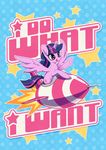  english_text equine female feral flying friendship_is_magic fur hair horn horse long_hair mammal multi-colored_hair my_little_pony open_mouth pony purple_eyes purple_hair rocket smile solo space-kid sparkle text twilight_sparkle_(mlp) winged_unicorn wings 