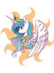  crown equine female feral friendship_is_magic fur hair horn horse long_hair mammal multi-colored_hair my_little_pony plain_background pony princess_celestia_(mlp) purple_eyes smile solo sun toxicunicorns transparent_background white_fur winged_unicorn wings 