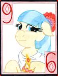  cardstock coco_pommel_(mlp) diamonds equine friendship_is_magic hair horse mammal my_little_pony pony six smile the1king toga 
