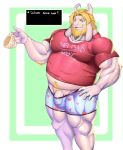  5_fingers anthro asgore_dreemurr belly blue_eyes boss_monster caprine clothing cup facial_hair front_view fur goat gohgw1 horn male mammal muscular muscular_male penis solo standing tea_cup undertale underwear video_games white_fur 
