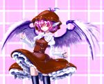  bad_id bad_pixiv_id black_legwear brown_dress dress feathered_wings feconf fingernails hat juliet_sleeves long_fingernails long_sleeves mystia_lorelei petticoat pink_eyes pink_hair puffy_sleeves solo thighhighs touhou wings 