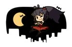  bad_id bad_pixiv_id bat bat_wings black_hair blue_eyes chibi fang ganaha_hibiki idolmaster idolmaster_(classic) long_hair moon my_dear_vampire night one_eye_closed saku_(osake_love) smile solid_oval_eyes wings 