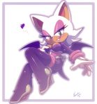  &lt;3 anthro bat black_nose blush boots breasts cleavage clothed clothing female gloves green_eyes hair high_heeled_boots high_heels looking_at_viewer makeup mammal nancher rouge_the_bat sega short_hair smile solo sonic_(series) teeth tight_clothing white_hair wings 