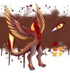  avarita chiroina chyo design egg_hatch fire hatchling hybrid model_sheet obsidiandawn phoenix sergal water 