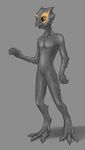  neon_(artist) nude october reptile scalie standing waving 