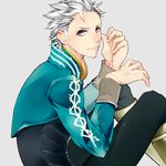  blue_eyes boots devil_may_cry haine_(howling) male_focus solo vergil white_hair 