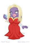  cleavage clothed clothing female jynx lauren_sparks lips nintendo pok&#233;mon pok&eacute;mon purple_skin video_games 
