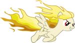  equine female fire fire_hair friendship_is_magic fur hair horse mammal my_little_pony pegasus pony rainbow_dash_(mlp) red_eyes solo wings yellow_fur zacatron94 
