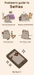  &lt;3 ambiguous_gender animated avian cat cellphone cub cute doughnut duck edit english_text feline fur grey_fur happy humor mammal phone photo plain_background pusheen pusheen_corp selfie simple_background sloth text whiskers young 