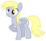  absurd_res alpha_channel amber_eyes blonde_hair cutie_mark derpy_hooves_(mlp) equine female feral friendship_is_magic hair hi_res horse mammal masemj my_little_pony pegasus pony smile solo wings 