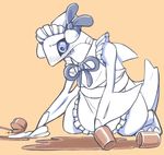  blush gabite maid maid_uniform nintendo pok&#233;mon pok&eacute;mon video_games 