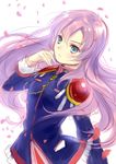  hanekoto long_hair petals pink_hair shoujo_kakumei_utena sketch solo tenjou_utena 