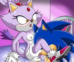  anthro blaze_the_cat blush breasts cunnilingus duo feline female hedgehog licking licking_pussy male mammal nipples nude open_mouth oral oral_sex pussy sega sex sitting sonic_(series) sonic_the_hedgehog sonictopfan straight tongue tongue_out vaginal 