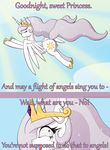  big_butt butt cutie_mark deusexequus english_text equine female friendship_is_magic hair horn horse long_hair looking_at_viewer looking_back mammal my_little_pony pony princess_celestia_(mlp) princess_molestia_(mlp) smile solo text winged_unicorn wings 