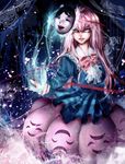  aura bad_id bad_pixiv_id byakurin hata_no_kokoro long_hair magic mask pink_eyes pink_hair touhou 