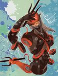  bad_id bad_pixiv_id cyborg disembodied_limb grey_hair long_hair magnet male_focus mask metal_gear_(series) metal_gear_rising:_revengeance monsoon_(metal_gear_rising) sai_(weapon) silver_hair solo ushio_(siriuspika) visor 