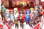  6+girls amamiya_hibiya asahina_hiyori azami_(kagerou_project) bad_id bad_pixiv_id black_hair blonde_hair blue_eyes blue_hair brown_hair children_record_(vocaloid) ene_(kagerou_project) enomoto_takane everyone green_hair headphones highres hood hoodie jacket kagerou_project kano_shuuya kido_tsubomi kisaragi_momo kisaragi_shintarou kokonose_haruka konoha_(kagerou_project) kozakura_marry long_hair maruyama-jp multiple_boys multiple_girls red_eyes seto_kousuke short_hair side_ponytail tateyama_ayaka tateyama_ayano tateyama_kenjirou twintails white_hair 