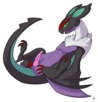  bat cloaca cloacdragon dragon erection feral green_eyes knot looking_at_viewer lying male nintendo noivern nude on_back open_mouth penis pink_penis plain_background pok&#233;mon pok&eacute;mon radial scalie shadow solo spread_legs spreading three_fingers two_toes video_games white_background wyvern 
