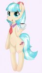  blue_eyes blue_hair coco_pommel_(mlp) cup cutie_mark drink equine female feral friendship_is_magic hair happy holding horse looking_at_viewer mammal my_little_pony open_mouth plain_background pony smile solo standing zokkili 