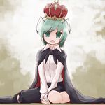  antennae cape crown green_eyes green_hair nakedgeneral solo touhou wriggle_nightbug 