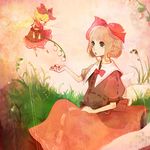  bad_id bad_pixiv_id blonde_hair doll flower flying green_eyes hair_ribbon lily_of_the_valley medicine_melancholy ribbon short_hair solo su-san touhou wings xxxxakixxxx 