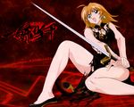  artist_request china_dress chinese_clothes dress ikkitousen solo sonsaku_hakufu sword torn_clothes wallpaper weapon 