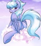  anus blue_fur blue_hair butt cloud cloud_chaser_(mlp) equine female feral friendship_is_magic fur hair half-closed_eyes horse mammal my_little_pony outside pegasus pony purple_eyes pussy rainbowscreen solo tongue wings 