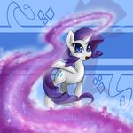  cutie_mark equine female feral friendship_is_magic hair half-closed_eyes half_closed_eyes horn horse looking_at_viewer mammal my_little_pony pony purple_hair rarity_(mlp) smile solo starlight_spark unicorn 