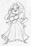  breasts elbow_gloves female gloves high_heels jynx lips lipstick monochrome nintendo pok&#233;mon pok&eacute;mon praiz sketch solo video_games wide_hips 