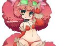  animal_ear_fluff animal_ears big_hair cat_ears flat_chest gloves goggles goggles_on_head highres nellko_agogo original red_hair slugbox solo tail thighhighs wallpaper wallpaper_forced wide_hips yellow_eyes 