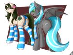  abstract_background bat_pony bat_wing blue_eyes blue_hair butt capseys cutie_mark equine female friendship_is_magic fur green_eyes green_hair grey_fur hair horn horse mammal multi-colored_hair my_little_pony open_mouth original_character pony presenting presenting_hindquarters sharp_teeth smile socks teeth unicorn voluptuous wings 