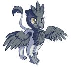  beak female feral friendship_is_magic genevieve_(mlp) gryphon handsockz my_little_pony solo wings 