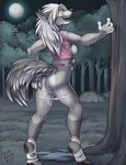 canine female forest rae transformation tree werewolf 