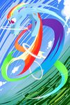  blur cloud cutie_mark equine female flying friendship_is_magic grass hair horse horseshoe mammal movement multi-colored_hair my_little_pony outside pegasus pony purple_eyes rainbow_dash_(mlp) rainbow_hair sky solo underpable wings 