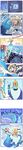  4koma adventure_time blonde_hair comic crossover crown disney elsa_(frozen) frozen_(disney) gashi-gashi high_heels ice_king parody snow translated 