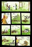  beedrill comic female grass hair hat human insect magnemite male mammal nintendo pok&#233;mon pok&eacute;mon qlock red_eyes sandshrew text underground video_games webcomic wings 