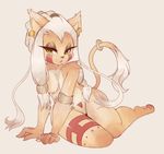  anthro breasts coffeechicken djandora djeneba feline female green_eyes hair jassbefrold lion mammal nipples nude piercing solo tattoo tribal white_hair 